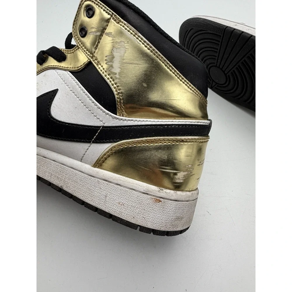 Jordan Air Jordan 1 Mid Metallic Gold DC1419-700 Mens Size 13 No Box